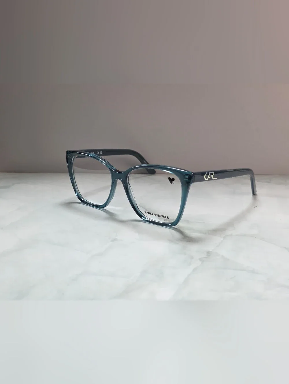 Karl Lagerfeld KL6050 425 Blue Transparent Cat Eye Eyeglasses